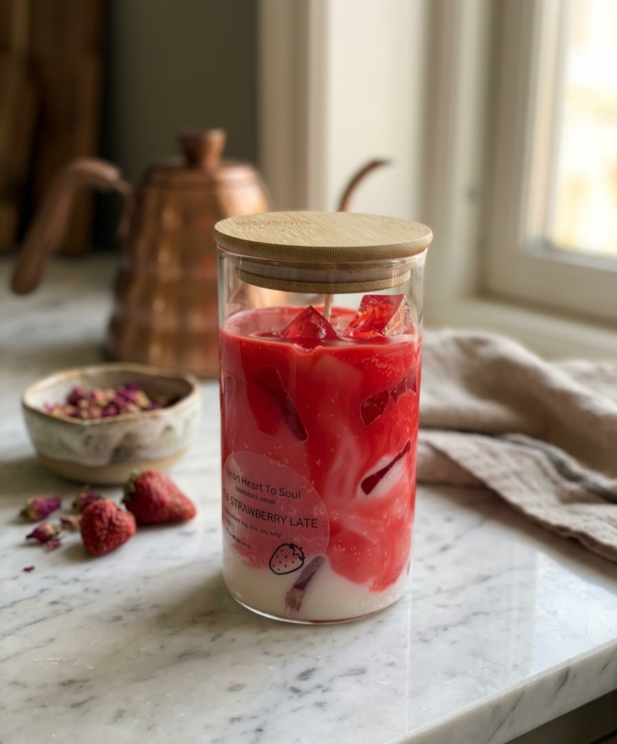 Iced Strawberry Latte