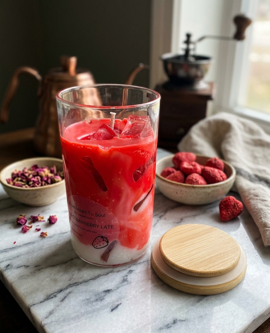 Iced Strawberry Latte
