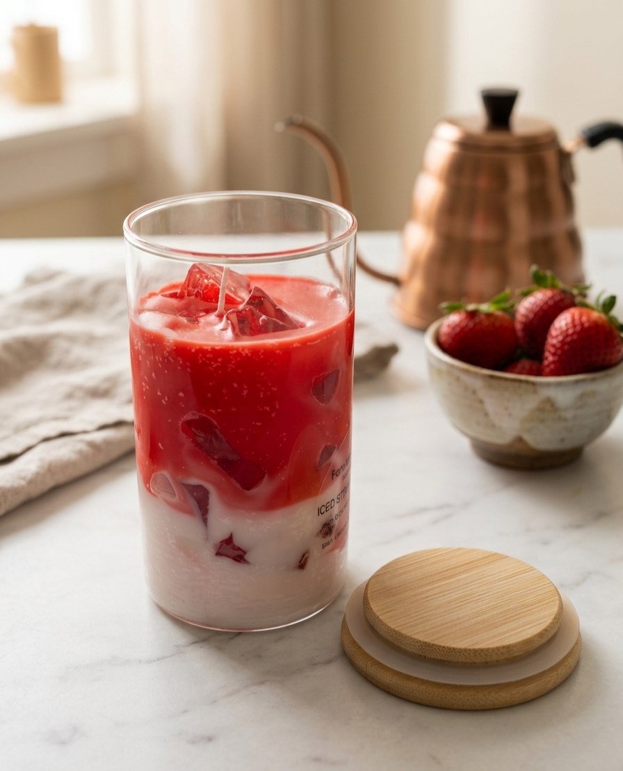 Iced Strawberry Latte