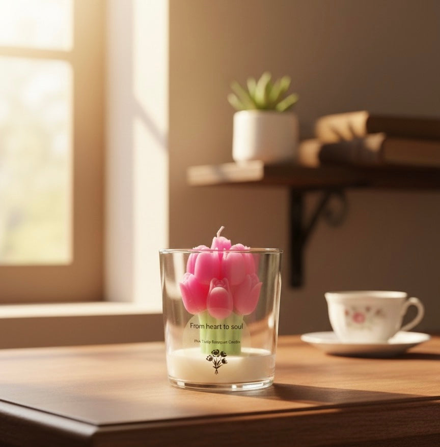 Tulip Bouquet Candle