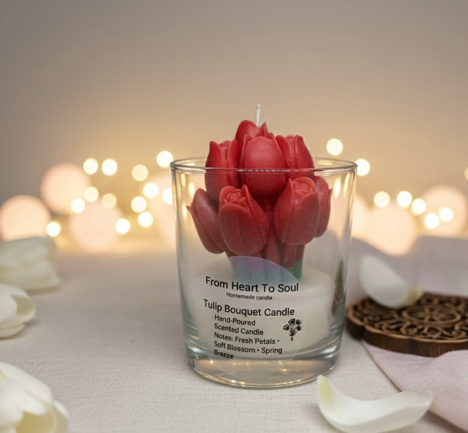 Tulip Bouquet Candle