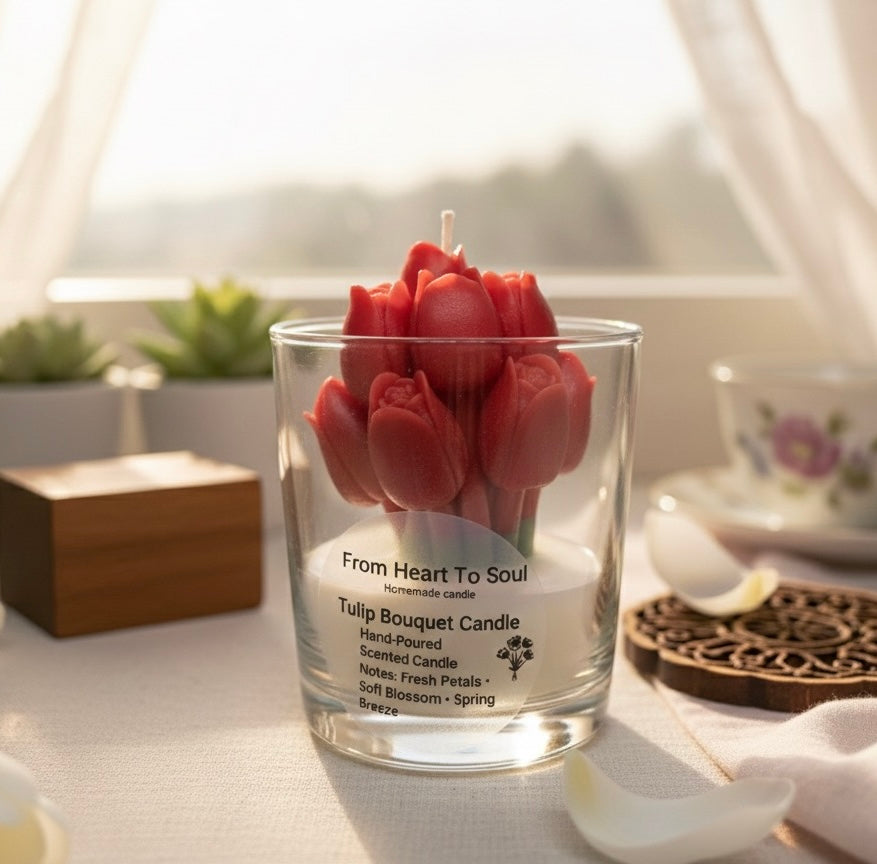 Tulip Bouquet Candle