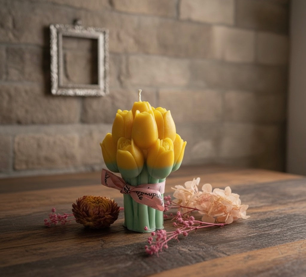Tulip Bouquet Candle