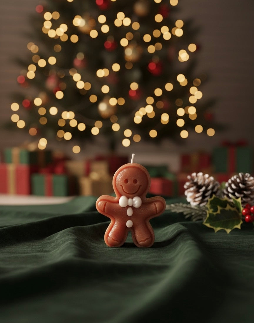 Gingerbread Candle – A Sweet Touch of Holiday Magic!