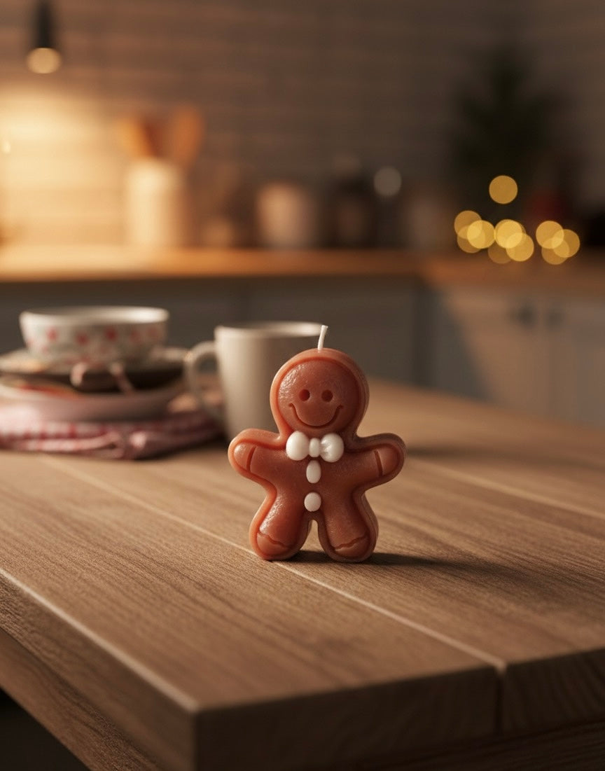 Gingerbread Candle – A Sweet Touch of Holiday Magic!