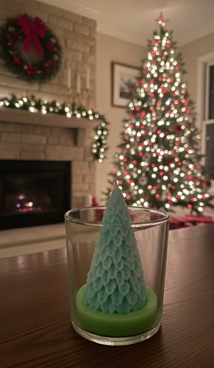 Forest to Flame: The Christmas Tree Candle