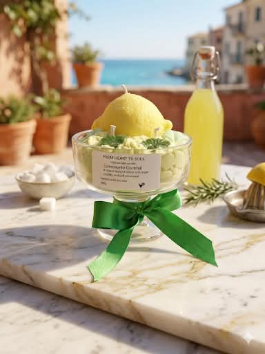 Limoncello Cocktail Candle