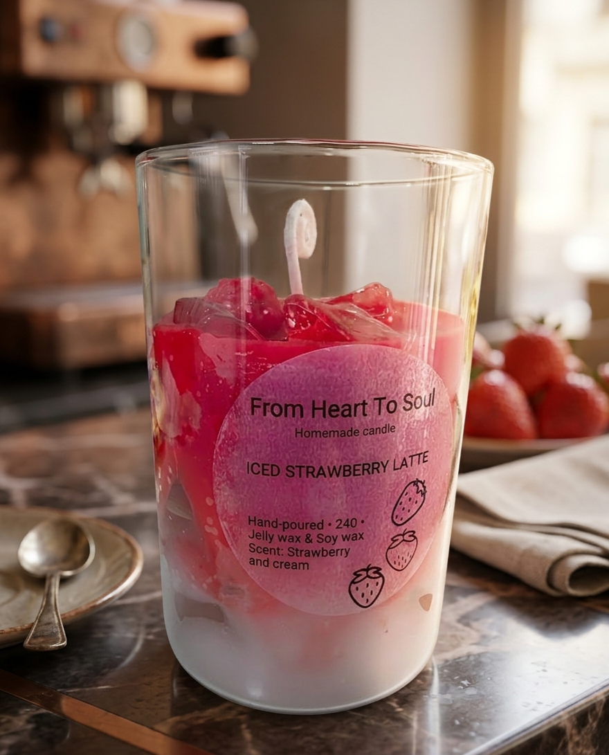 Iced Strawberry Latte