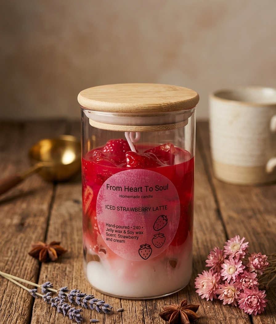 Iced Strawberry Latte