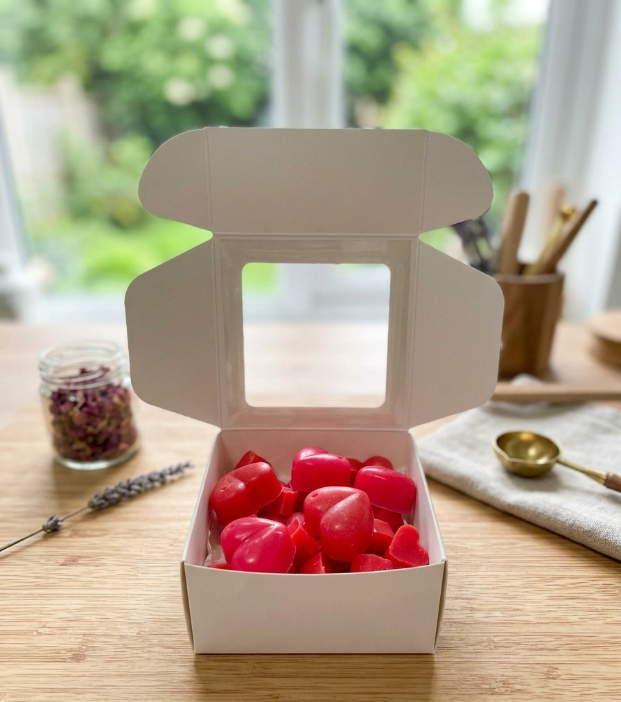 Mini Heart Natural Beeswax Melts