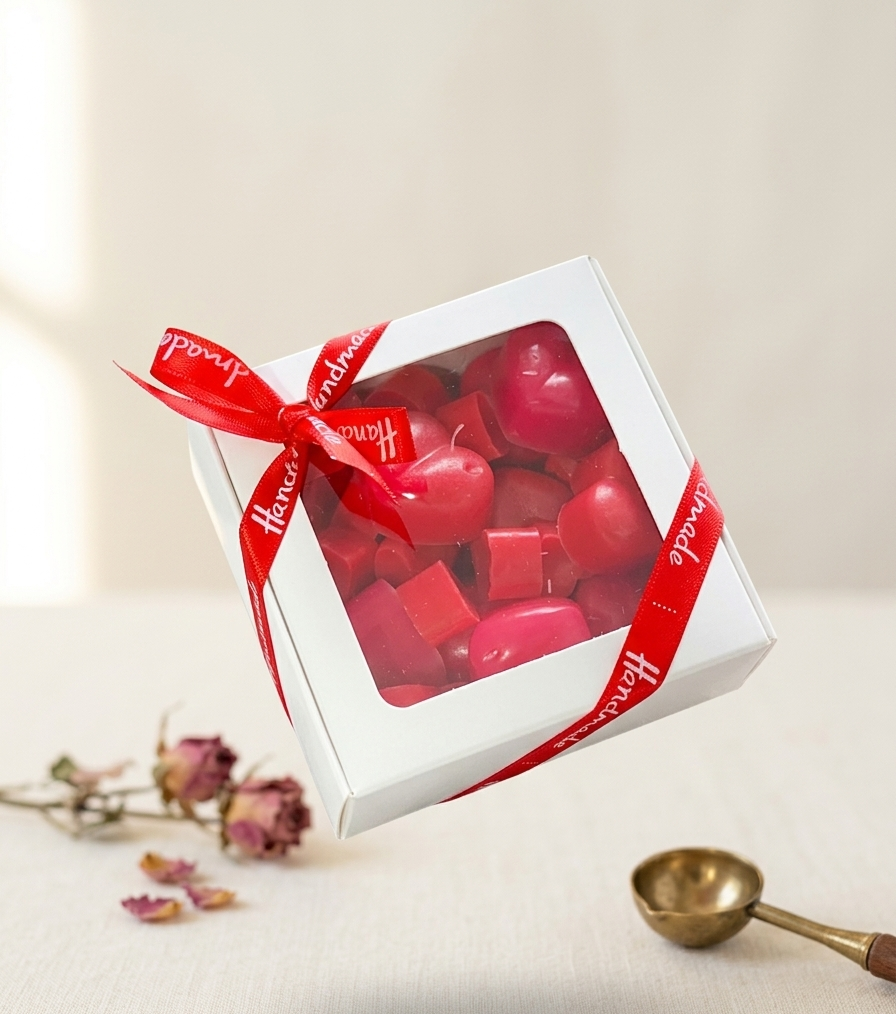 Mini Heart Natural Beeswax Melts